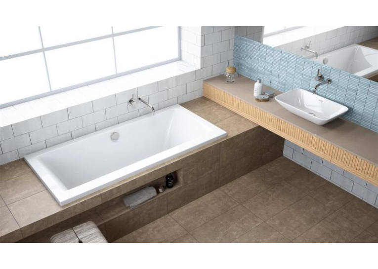 Ванна акриловая RADAWAY ARIDEA Lux 170x80 (WA1-25-170x080U) + ножки (NWE-68) + сифон R135L