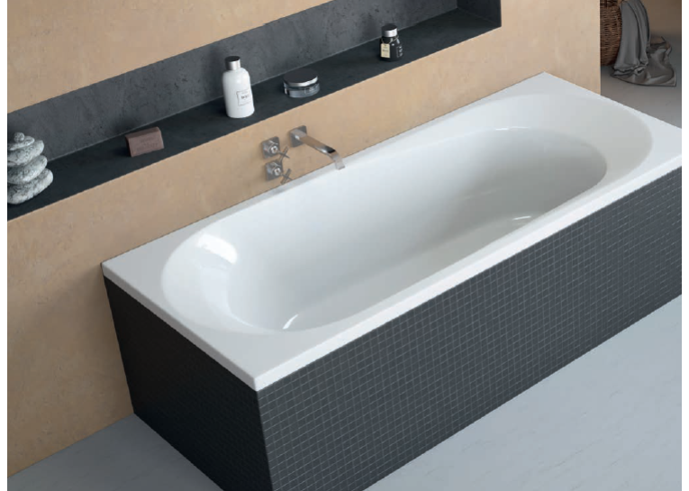Ванна акриловая RADAWAY DIA 180х80 (WA1-05-180x080US) + ножки (NWE-68) + сифон R135L