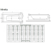 Ванна акрилова RADAWAY MIRELLA 160x80 (WA1-48-160x080S) + ніжки (NWA-62) + сифон R135L