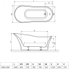 Ванна акриловая RADAWAY CRETA 180x080U (WA1-43-180x080U)