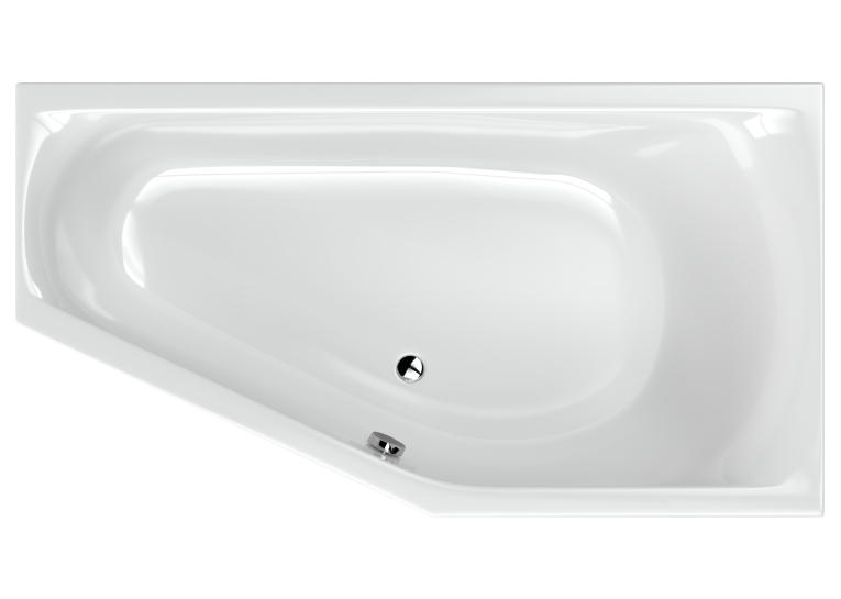 Ванна акриловая RADAWAY NOELIA 165x90P (WA1-49-165x090P) + ножки (NWE-68) + сифон R135L