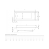 Ванна акрилова прямокутна Radaway Linda 100x70 з ніжками + сифон WA1-63-100x070S