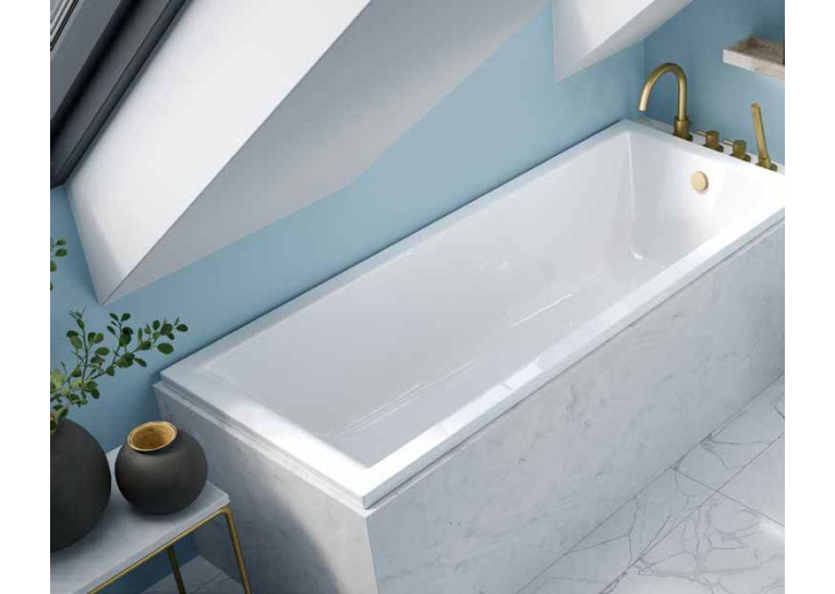Ванна акрилова прямокутна Radaway Linda 150x70 з ніжками + сифон  WA1-63-150x070S