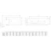 Ванна акрилова RADAWAY TEA 160x75 (WA1-51-160x075S) + ніжки (NWE-68) + сифон R135L