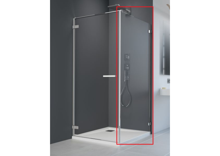 Бічна стінка Radaway Arta S1 1200x2000 хром/прозоре скло 386024-03-01