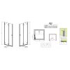 Душові двері RADAWAY Arta DWB 100 386152-03-01L