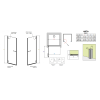 Душові двері RADAWAY Arta DWJ I 80 386071-03-01R