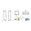 Душові двері RADAWAY Arta DWJ II 140 386444-03-01L + 386016-03-01L