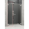  Бічна стінка Radaway Arta DWS 315Rx2000 хром/прозоре скло 386091-03-01R