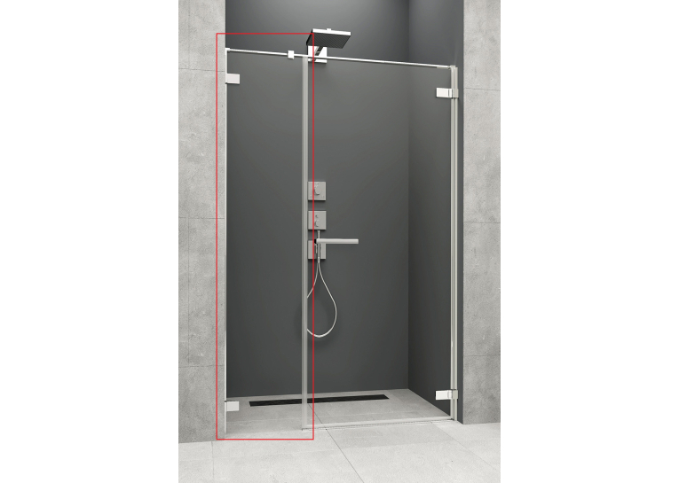  Бічна стінка Radaway Arta DWS 315Rx2000 хром/прозоре скло 386091-03-01R