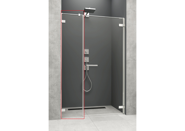  Бічна стінка Radaway Arta DWS 415Rx2000 хром/прозоре скло 386092-03-01R