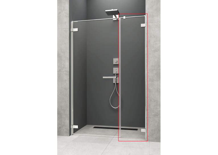  Бічна стінка Radaway Arta DWS 515Lx2000 хром/прозоре скло 386095-03-01L