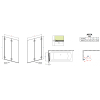 Шторка для ванны RADAWAY Arta PND 130,  210213-01L
