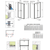 Душевая кабина RADAWAY Eos II DWD+S (100x100), 3799492-01 + 3799412-01L
