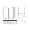 Душові двері RADAWAY Eos II DWJ 80, 3799440-01R
