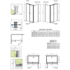 Душевая кабина RADAWAY Eos II KDS (90x90) 3799481-01L + 3799411-01R