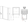 Душові двері RADAWAY Eos DWJ 100, 37923-01-12N