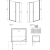 Душові двері RADAWAY Eos DWS 110, 37991-01-01NL