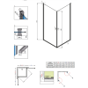 Душова кабіна RADAWAY Eos KDD (100x100) 37223-01-12N
