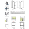 Душова кабіна RADAWAY Eos KDJ (90x90) 37503-01-01NL