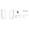 Шторка для ванни RADAWAY Eos PNJ 50, 205102-101R