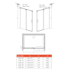  Душові двері RADAWAY Espera 545Lx2000 хром/прозоре скло 380545-01L