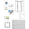 Душевая кабина RADAWAY Espera KDD (120/120) 380153-01L + 380153-01R