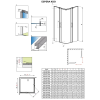  Душові двері RADAWAY Espera KDD 900Lx2000 хром/прозоре скло 380151-01L
