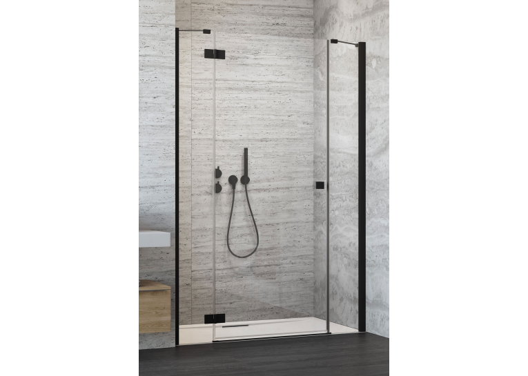 Душові двері RADAWAY Essenza New Black DWJS 110, 385030-54-01 L/R + 384090-54-01