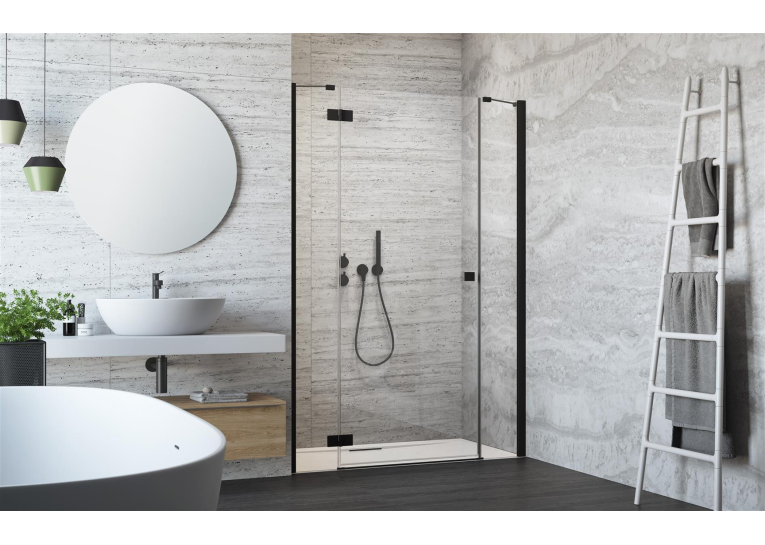 Душові двері RADAWAY Essenza New Black DWJS 110, 385030-54-01 L/R + 384090-54-01