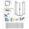 Душевая кабина RADAWAY Essenza Pro Gold KDD (80/80) 10096080-09-01L + 10096080-09-01R