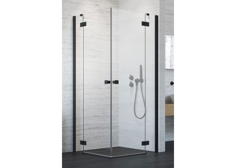 Душова кабіна RADAWAY Essenza New Black KDD (80/100) 385061-54-01L + 385062-54-01R
