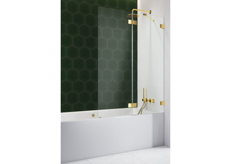 Шторка для ванны RADAWAY Essenza Pro Gold PND II 100 right, 10102100-09-01R