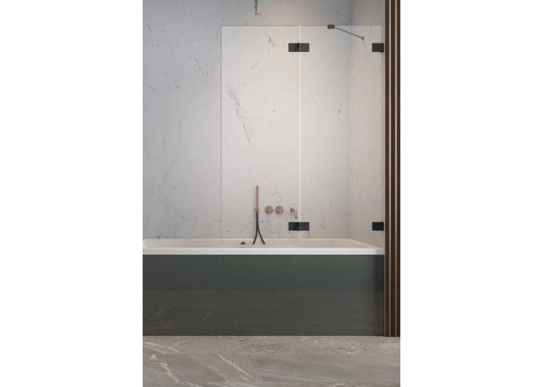 Шторка для ванни RADAWAY Essenza Black PND II 100 right, 10102100-54-01R