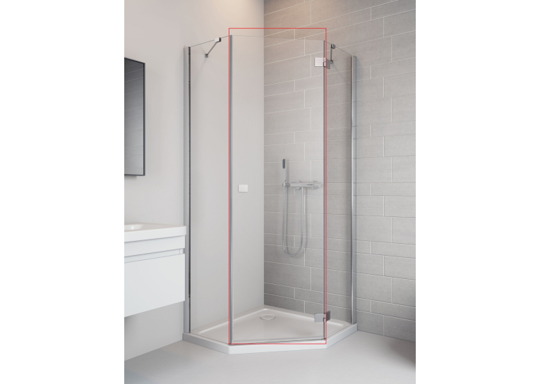 Душевая дверь RADAWAY Essenza New PTJ 900Rx2000 хром/прозрачное стекло 385010-01-01R