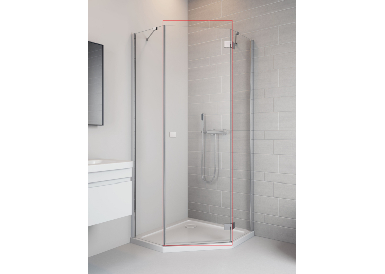 Душевая дверь RADAWAY Essenza New PTJ 900Rx2000 хром/прозрачное стекло 385010-01-01R