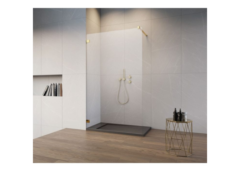  Душова кабіна RADAWAY Essenza Pro Gold Walk-in 550x2000 золотий/прозоре скло 10103055-09-01