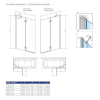 Шторка для ванны RADAWAY Essenza New Black PND II 120, 10002120-01-01R
