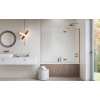 Шторка для ванны RADAWAY Essenza Brushed Copper PND II 100 правая, 110002100-93-01R