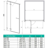 Душові двері RADAWAY Euphoria DWJ 130, 383812-01R + 383217-01R