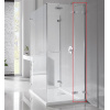  Душова стінка Radaway Euphoria KDJ 343Rx2000 хром/прозоре скло 383240-01R