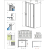 Душевая кабина RADAWAY Evo DW+S (75/75) 335075-01-01 + 336075-01-01