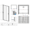 Душові двері RADAWAY Evo DW 95, 335095-01-01