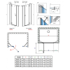 Душові двері RADAWAY Fuenta New DWJS 110, 384030-01-01R + 384090-01-01