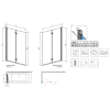 Шторка для ванни RADAWAY Fuenta New PND 100, 208210-01R