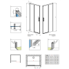 Душові двері RADAWAY Idea Black DWJ 110, 387015-54-01L