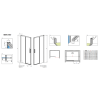 Душові двері RADAWAY Idea DWJ 110, 387015-01-01R