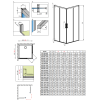 Душевая кабина RADAWAY Idea KDD (110/110) 387063-01-01L + 387063-01-01R