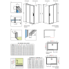 Душова кабіна RADAWAY Idea KDJ (120/80) 387042-01-01R + 387051-01-01L