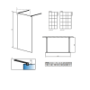 Перегородка для душу RADAWAY Walk-in Modo New Black I Factory 130 388134-54-57